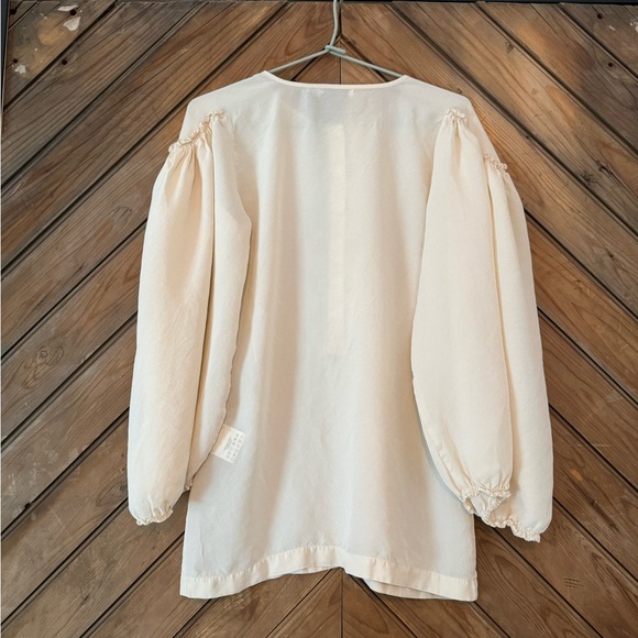 See By Chloe Silk Viscose Pleated blouse top size 4 - Picture 3 of 12